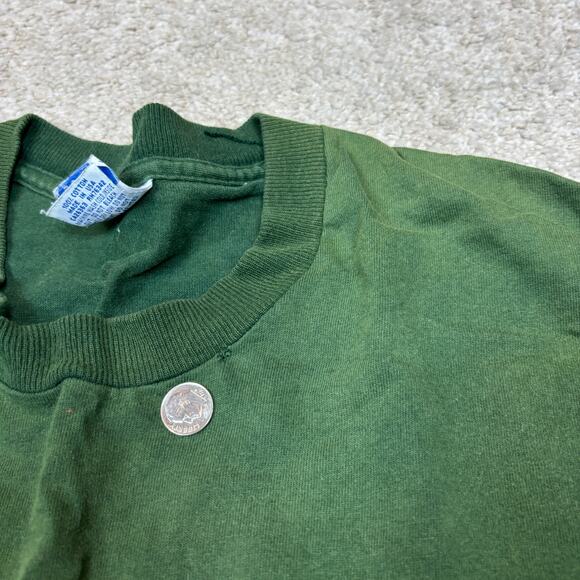 Vintage 90s Salem Sportswear Blank Faded Shirt Single Stitch Men's Medium - Picture 10 of 12